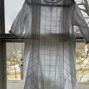 Uniqlo sheer tunic, size medium